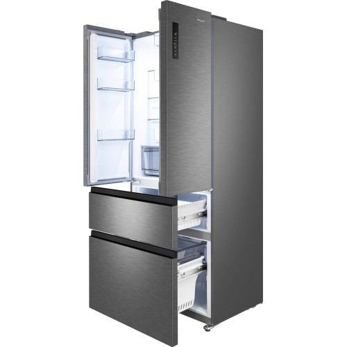 Отдельностоящий холодильник Weissgauff WFD 450 Built-in Inverter NoFrost Dark Inox купить в Москве и Санкт-Петербурге