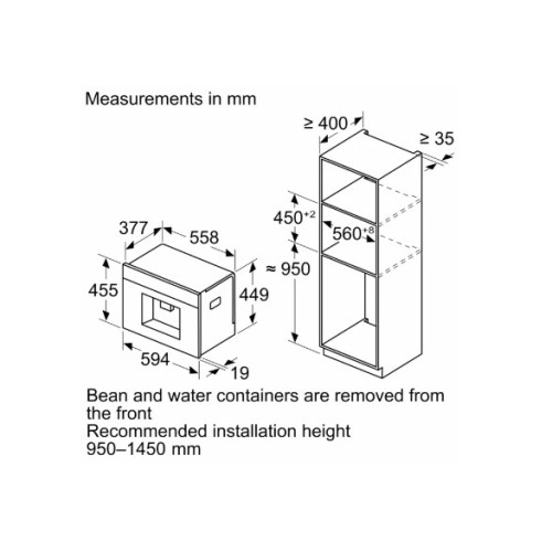 Встраиваемая кофемашина Bosch CTL7181W0