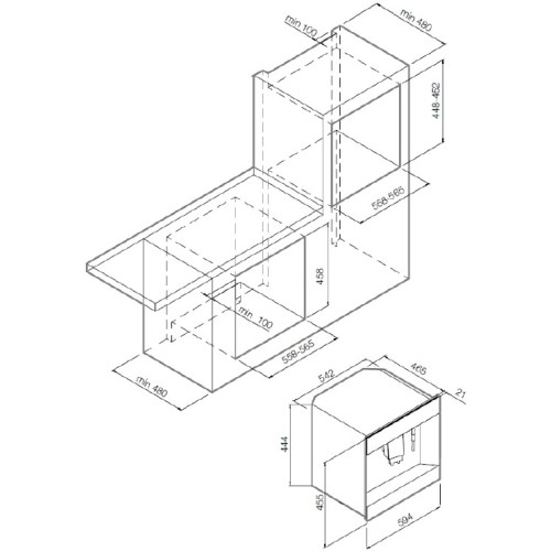 Встраиваемая кофемашина Graude KV 45.0 S