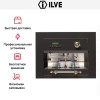 Встраиваемая кофемашина Ilve ES-645C Matt (ручки латунь) купить в Москве и Санкт-Петербурге