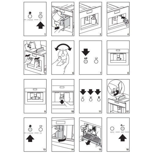 Встраиваемая кофемашина Smeg CMS8451P