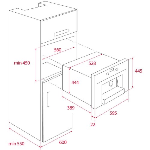 Встраиваемая кофемашина Teka CLC 855 GM STONE GREY