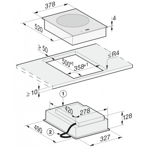 Комби-панель Miele CS7641 FL