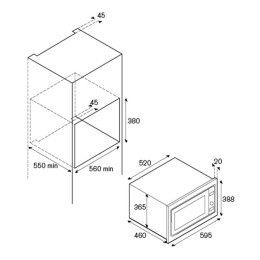 Встраиваемая микроволновая печь Bertazzoni F457PROMWSX