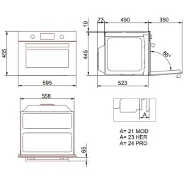 Встраиваемая микроволновая печь Bertazzoni FMOD4077MTB1