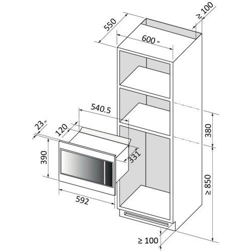 Встраиваемая микроволновая печь Brandt BMS7120WW