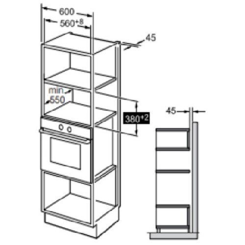 Встраиваемая микроволновая печь De DIetrich DMG2121A