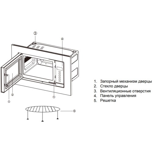 Встраиваемая микроволновая печь Graude MWGK 38.1 EL Classic