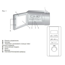 Микроволновая печь KRONA QUANTUM 44 WH/IX