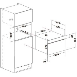 Встраиваемая микроволновая печь Korting KMI 830 GBXGr