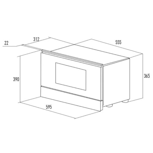 Встраиваемая микроволновая печь Kuppersberg HMW 393 W