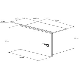 Встраиваемая микроволновая печь Kuppersberg HMW 615 X