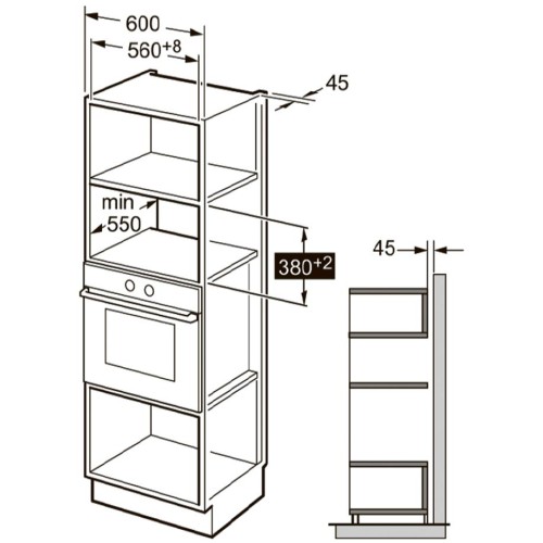 Встраиваемая микроволновая печь Kuppersberg HMW 650 BL