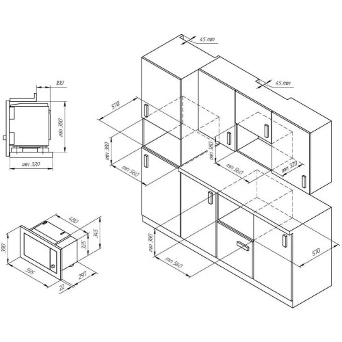 Встраиваемая микроволновая печь Kuppersberg HMW 655 B
