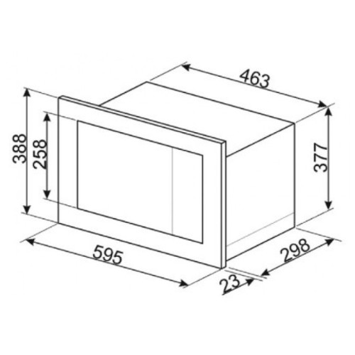 Встраиваемая микроволновая печь Smeg FMI017X
