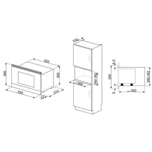 Встраиваемая микроволновая печь Smeg MP722PO