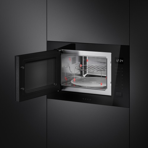 Встраиваемая микроволновая печь Smeg FMI225BI купить в Москве и Санкт-Петербурге