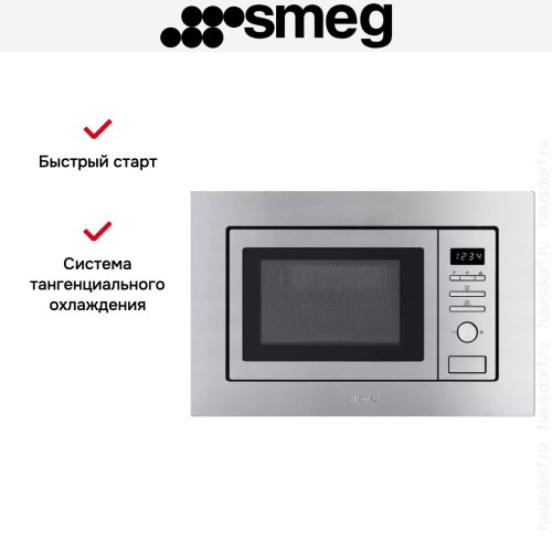 Встраиваемая микроволновая печь Smeg FMI017X