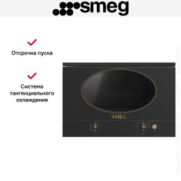 Встраиваемая микроволновая печь Smeg MP822NAO