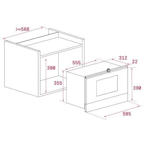 Встраиваемая микроволновая печь Teka ML 8220 BIS L STONE GREY