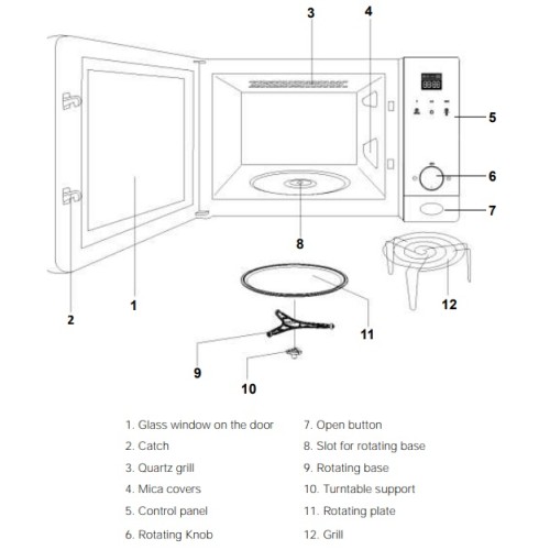 Встраиваемая микроволновая печь Teka ML 8200 BIS NIGHT RIVER BLACK