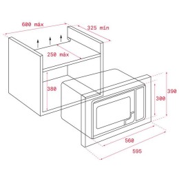 Встраиваемая микроволновая печь Teka ML 8200 BIS NIGHT RIVER BLACK