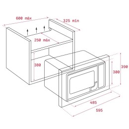 Встраиваемая микроволновая печь Teka ML 820 BI BLACK-SS
