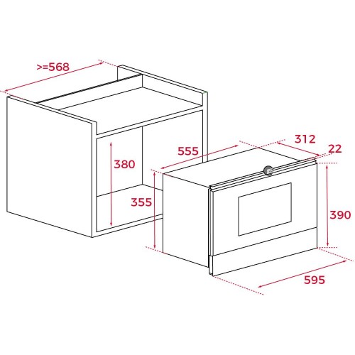 Встраиваемая микроволновая печь Teka ML 8220 BIS L WHITE