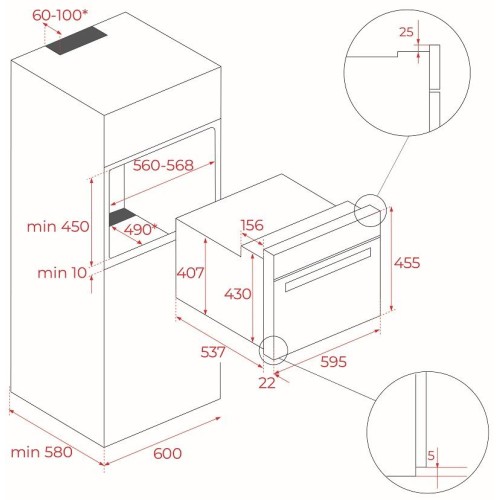 Встраиваемая микроволновая печь Teka MLC 8440 NIGHT RIVER BLACK