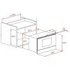 Встраиваемая микроволновая печь Teka MWS 22 EGL Black
