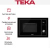 Встраиваемая микроволновая печь Teka ML 8200 BIS NIGHT RIVER BLACK