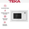 Встраиваемая микроволновая печь Teka ML 8210 BIS WHITE MARBLE