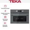 Встраиваемая микроволновая печь Teka MLC 8440 STONE GREY с макси-грилем