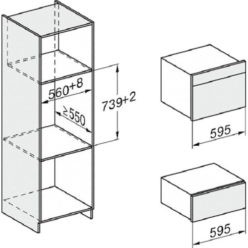Встраиваемая пароварка с СВЧ Miele DGM7840 OBSW