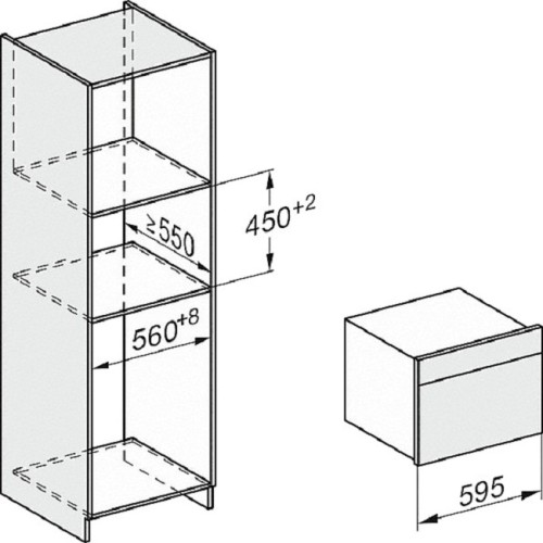 Встраиваемая комби-пароварка Miele DGC 7640 EDST/CLST новая, с витрины (без коробки)