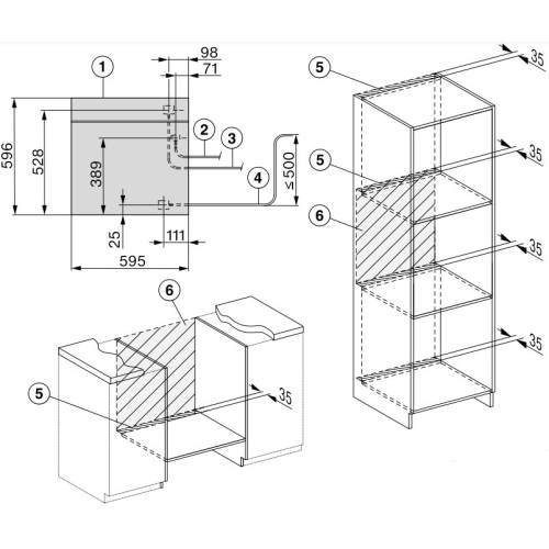 Встраиваемая пароварка Miele DGC 7465 OBSW