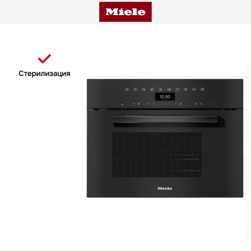 Встраиваемая пароварка с СВЧ Miele DGM7440 OBSW