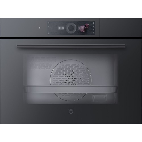 Встраиваемый паровой шкаф V-Zug CombiSteamer V4000 45 CS4T-23031 черное стекло