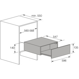Встраиваемый подогреватель посуды Asko ODW8128G