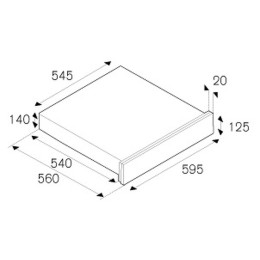 Встраиваемый ящик для подогрева Bertazzoni WD60Z
