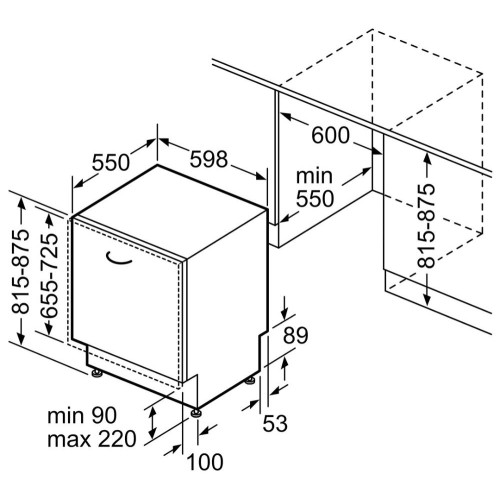 Встраиваемая посудомоечная машина Bosch SMV 6 ZCX55E