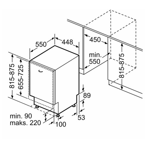 Встраиваемая посудомоечная машина Bosch SPV4EMX16E