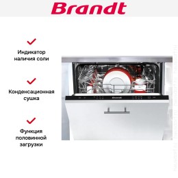 Встраиваемая посудомоечная машина Brandt BDJ424LB