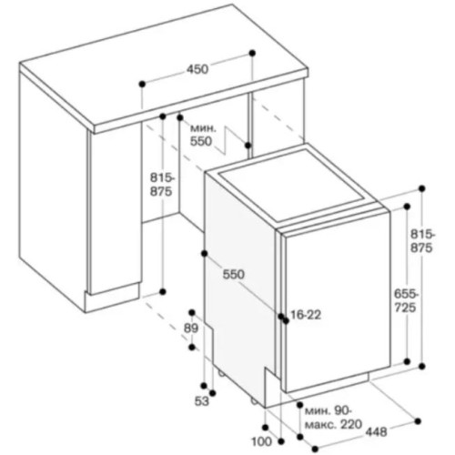 Встраиваемая посудомоечная машина Gaggenau DF264100