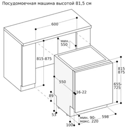 Встраиваемая посудомоечная машина Gaggenau DF270100