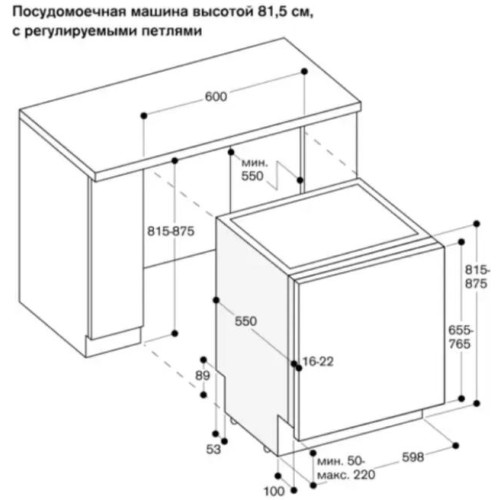 Встраиваемая посудомоечная машина Gaggenau DF270100F