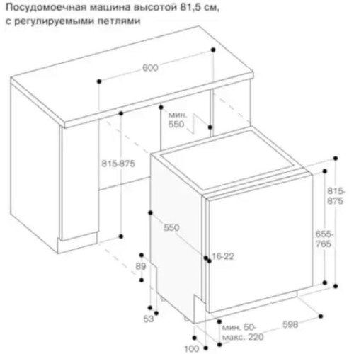 Встраиваемая посудомоечная машина Gaggenau DF270160F