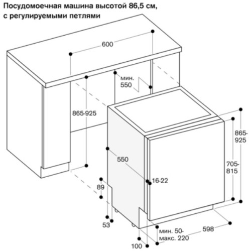 Встраиваемая посудомоечная машина Gaggenau DF271100F