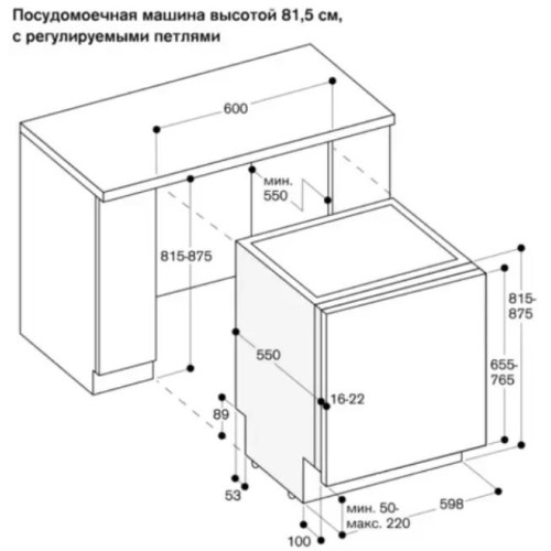 Встраиваемая посудомоечная машина Gaggenau DF480100F