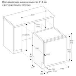 Встраиваемая посудомоечная машина Gaggenau DF480163F